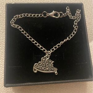 Silver Special Grandmother charm bracelet